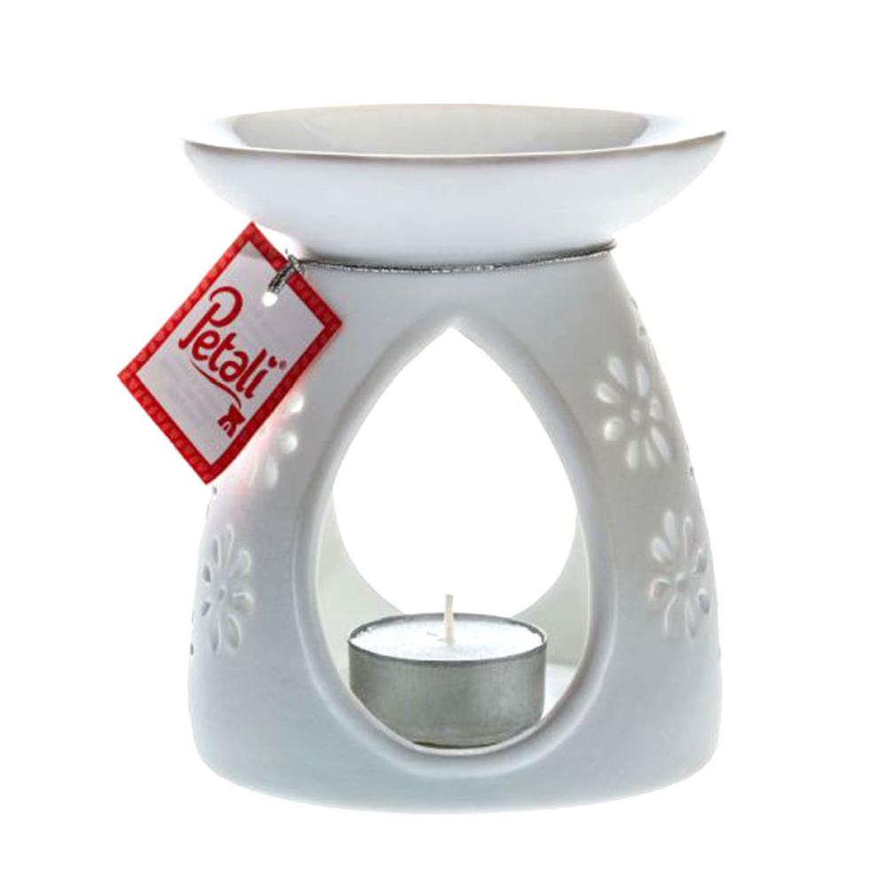 Petali White Ceramic Wax Melt Warmer £4.79